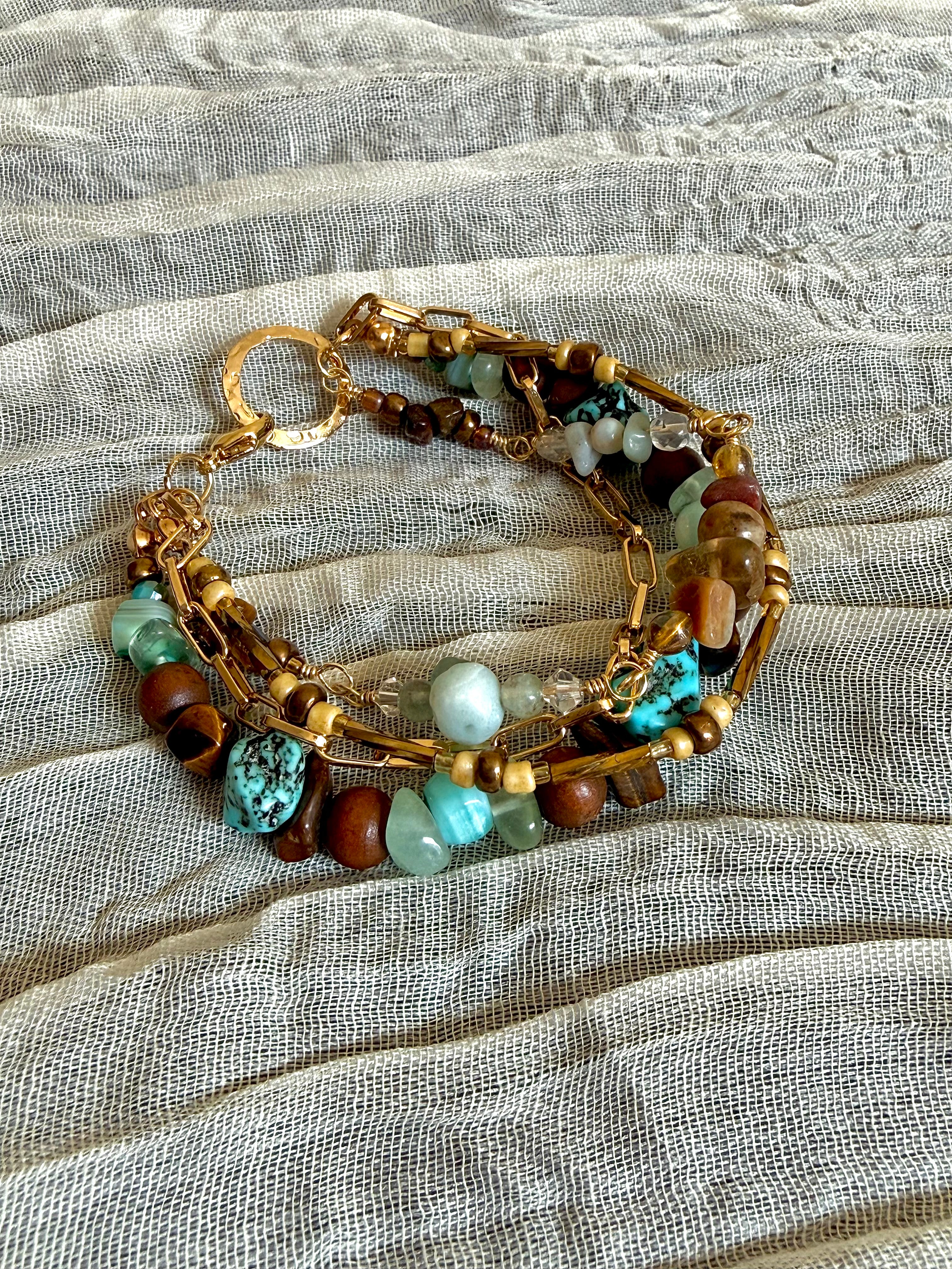 Turquoise Tide Wrap Bracelet