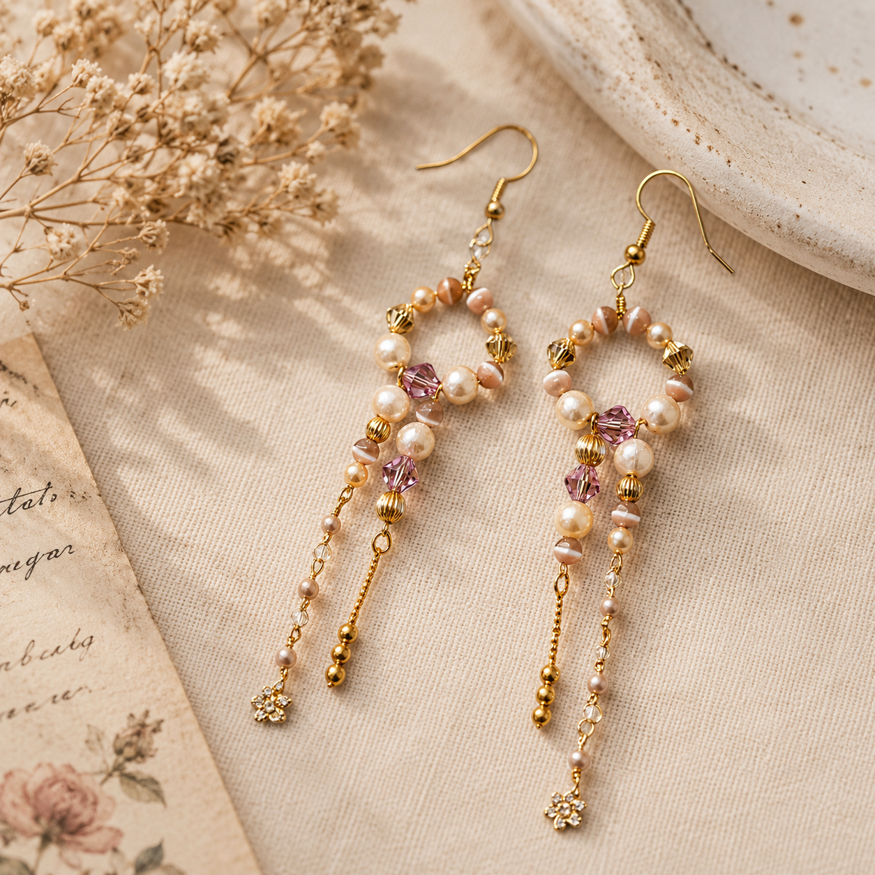 Wildflower Sunset Cascade Earrings