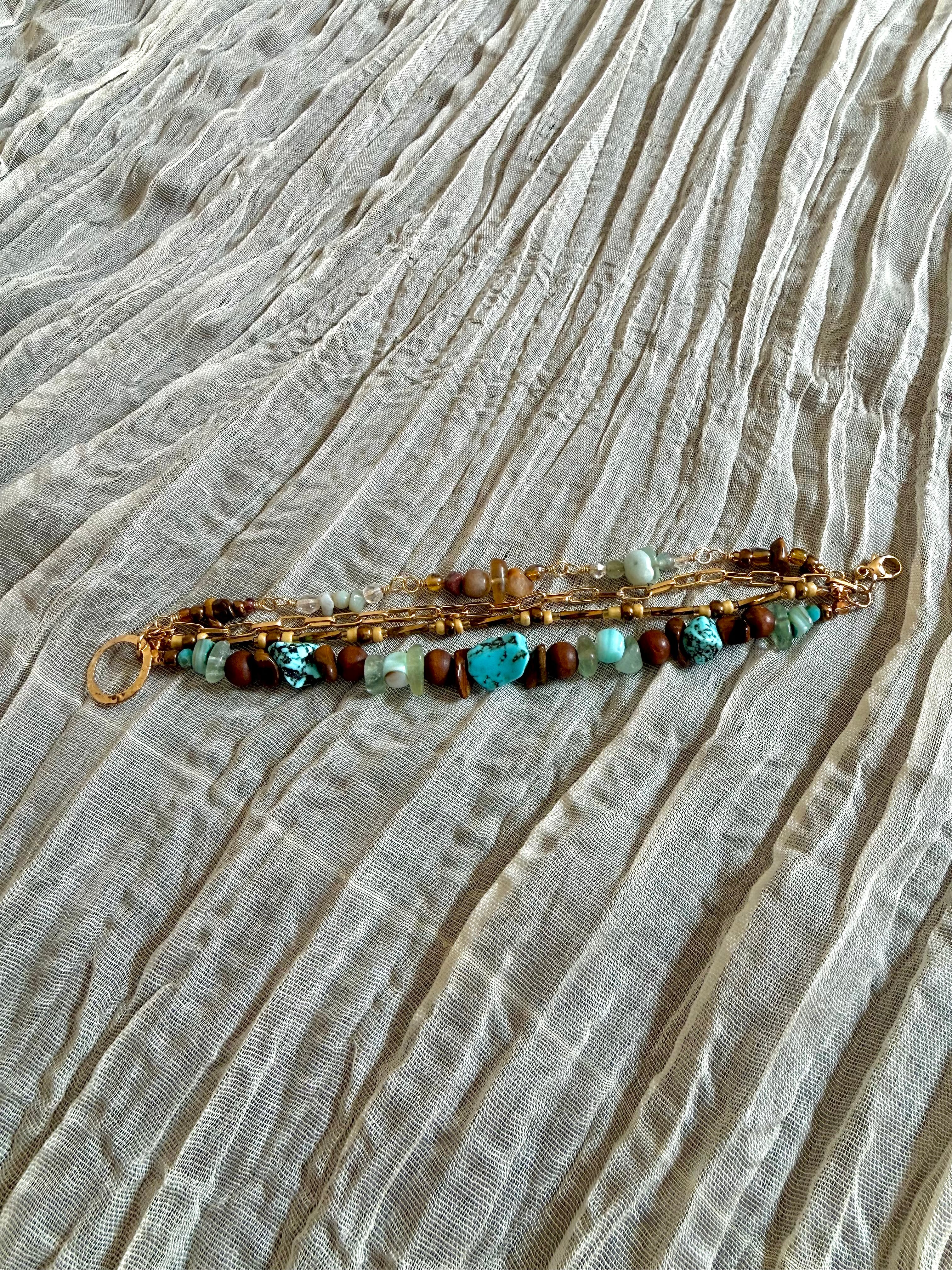 Turquoise Tide Wrap Bracelet