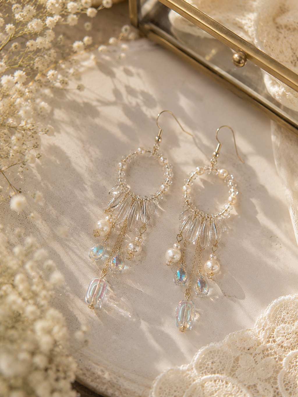 Crystal Rain Chandelier Earrings