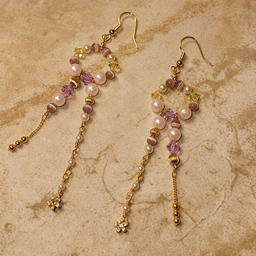 Wildflower Sunset Cascade Earrings