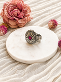 Wildflower Bloom Adjustable Statement Ring